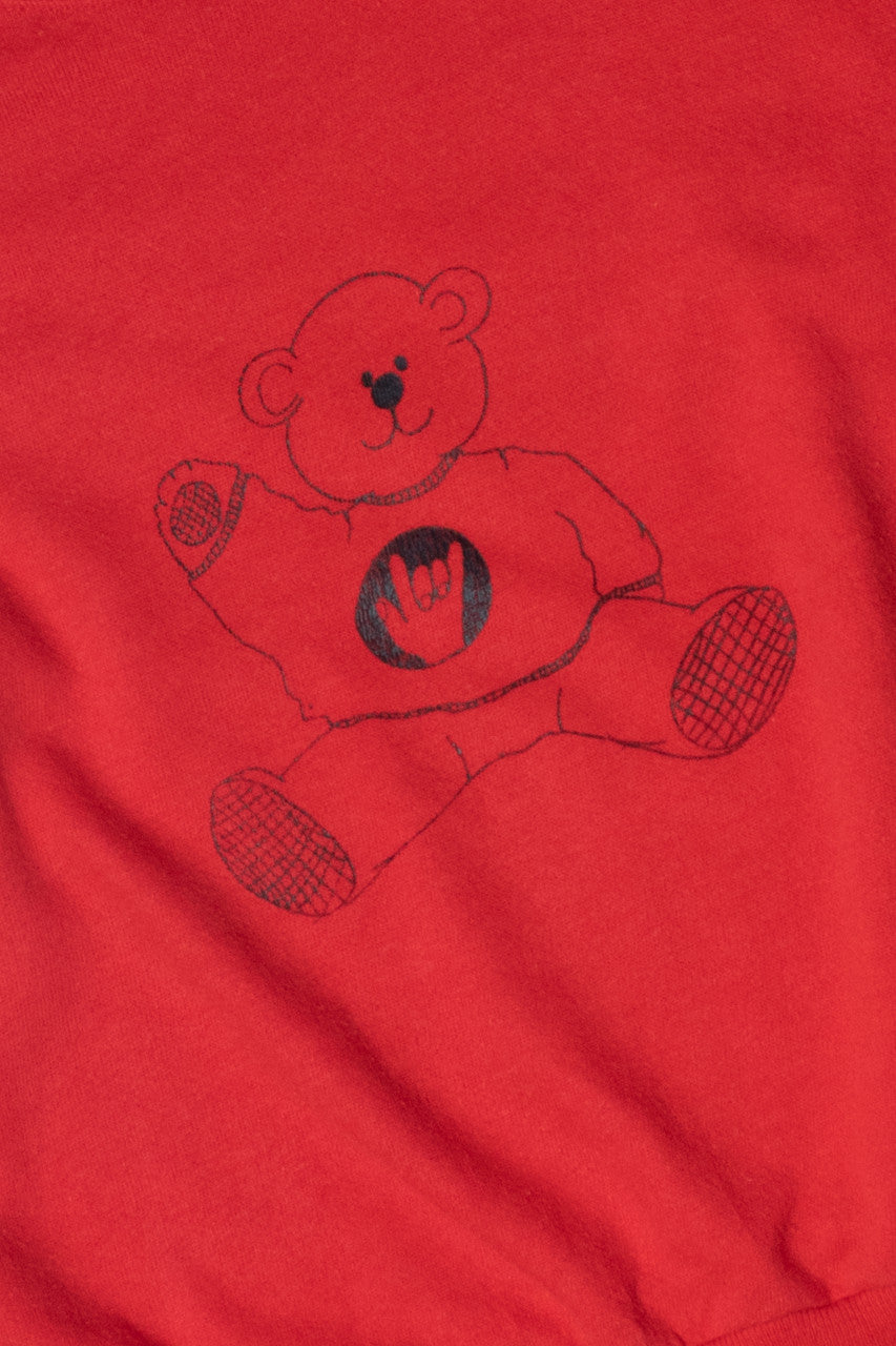 Vintage Teddy Bear Illustration Sweatshirt