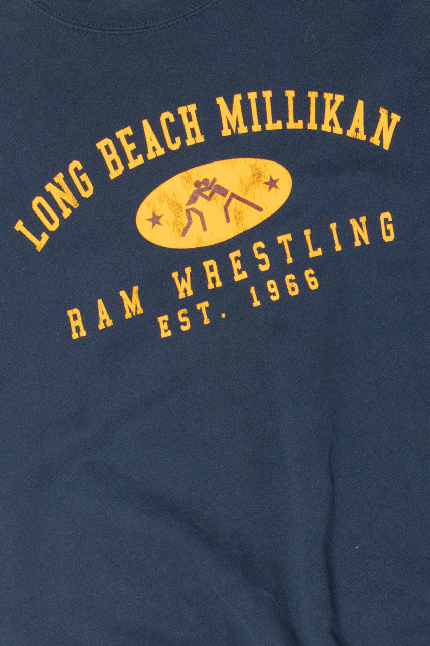 Vintage Long Beach Ram Wrestling Sweatshirt