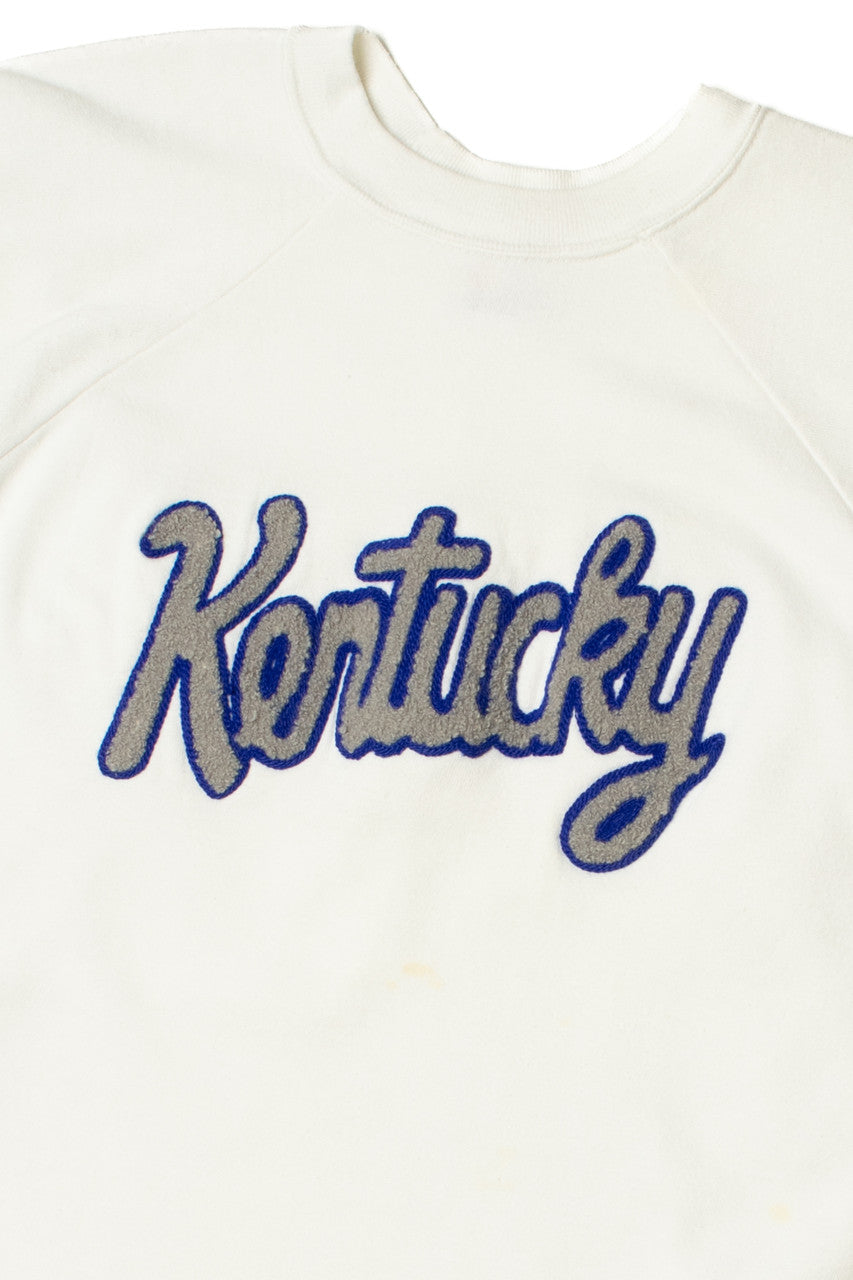 Vintage "Kentucky" University Chain Stitch Spellout Sweatshirt
