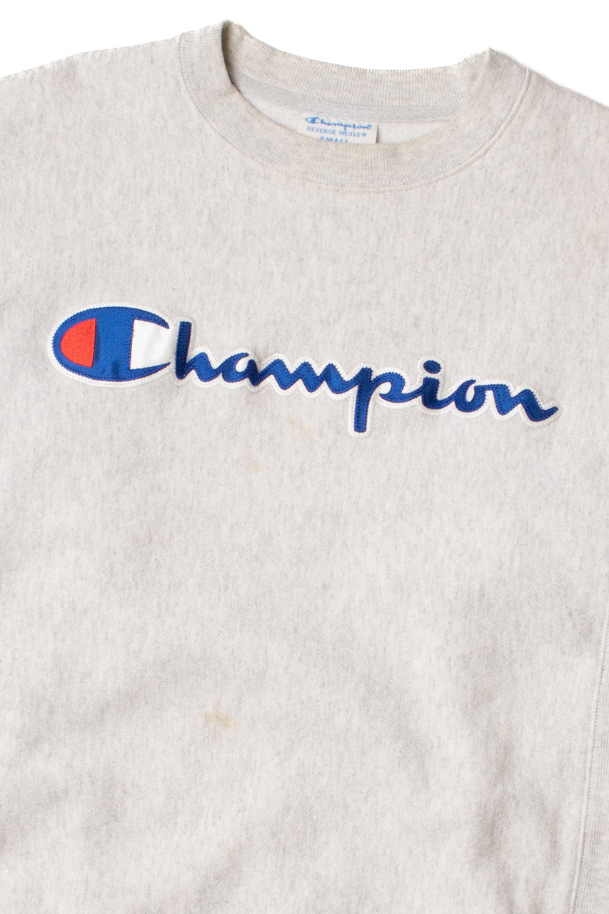 Vintage Champion Reverse Weave Embroidered Logo Sweatshirt