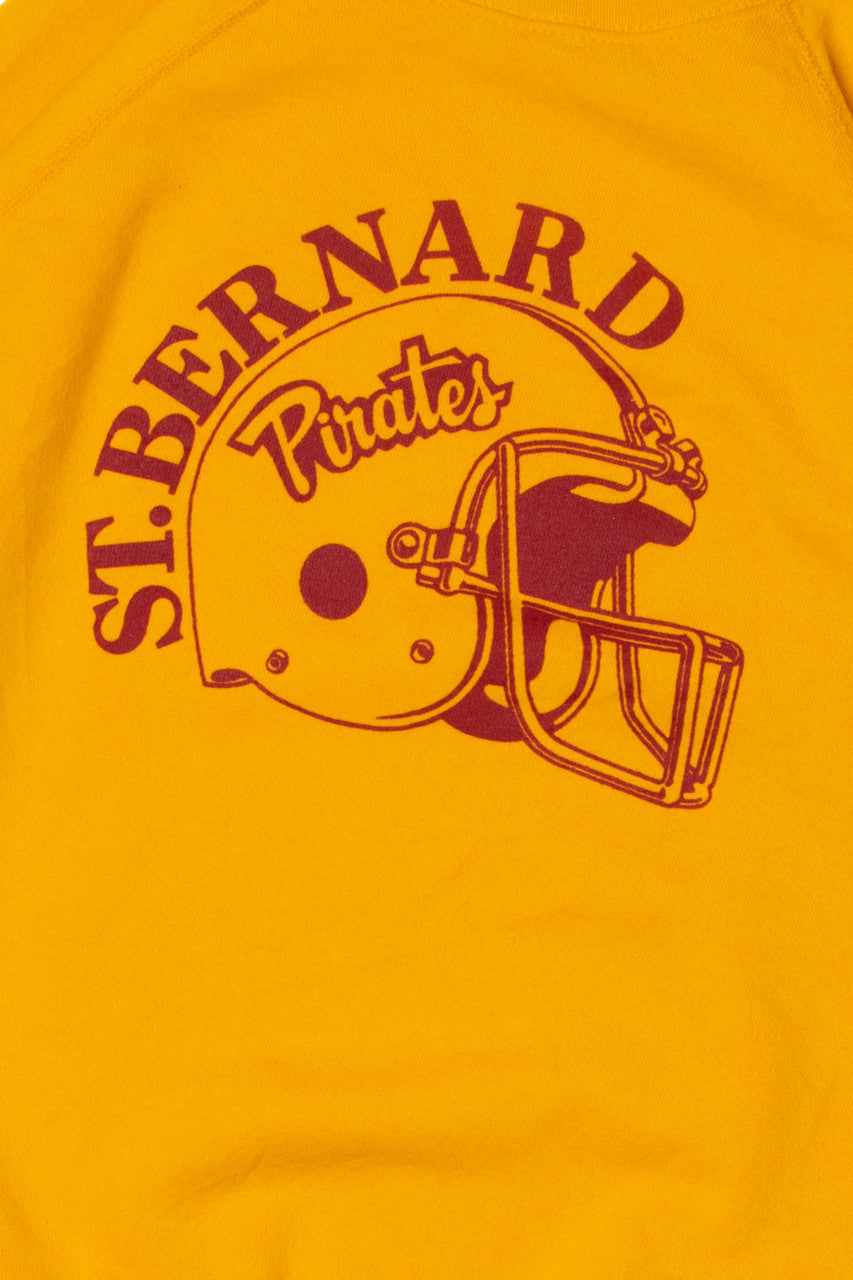 Vintage St. Bernard Pirates Football Raglan Sweatshirt