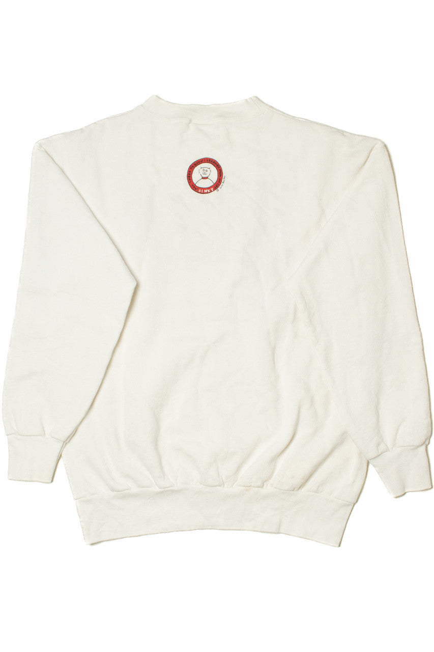 Vintage 1991 "When All Else Fails, Take A Nap" Cat Nap Sweatshirt