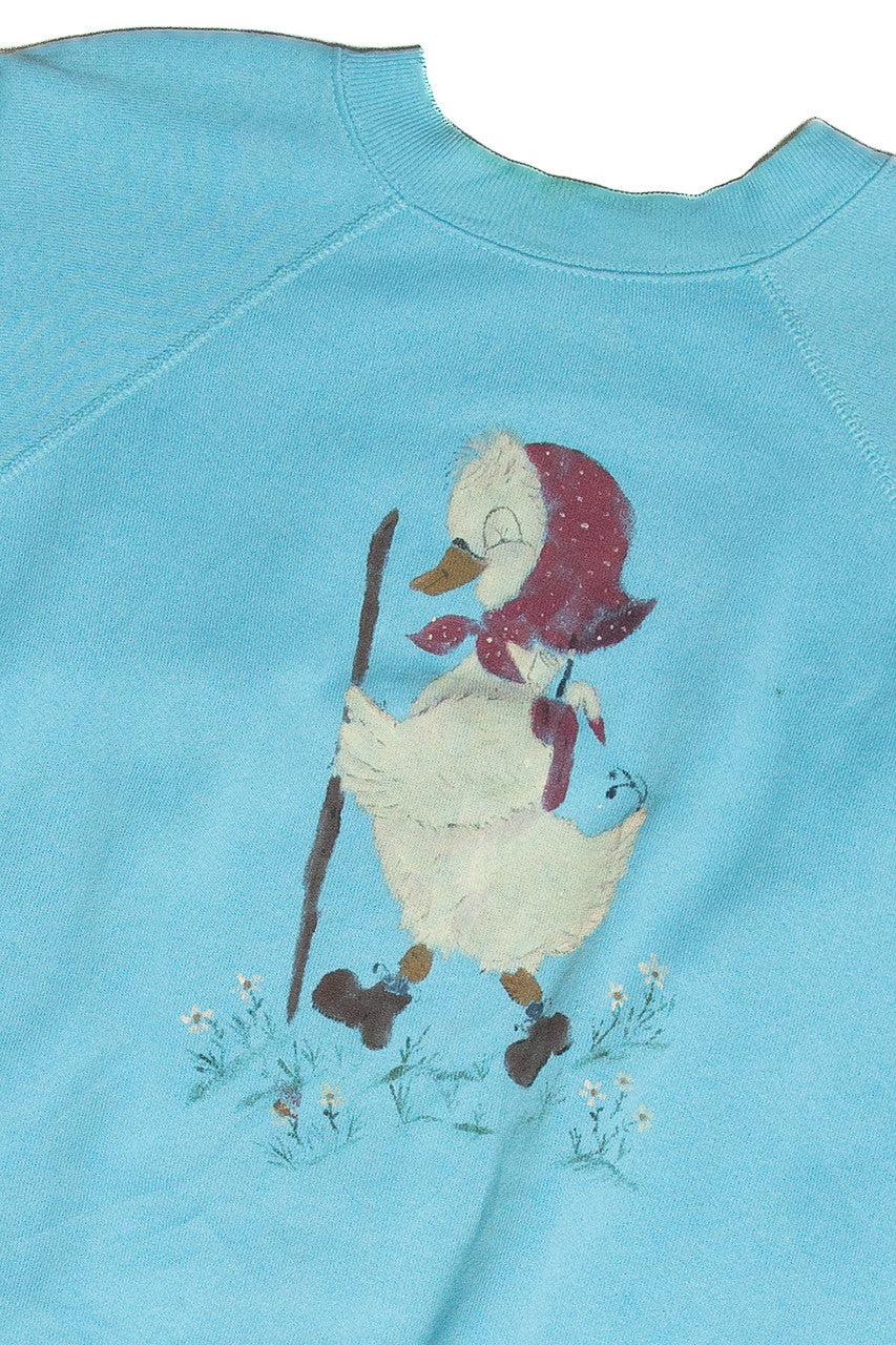 Vintage Walking Duck Graphic Sweatshirt