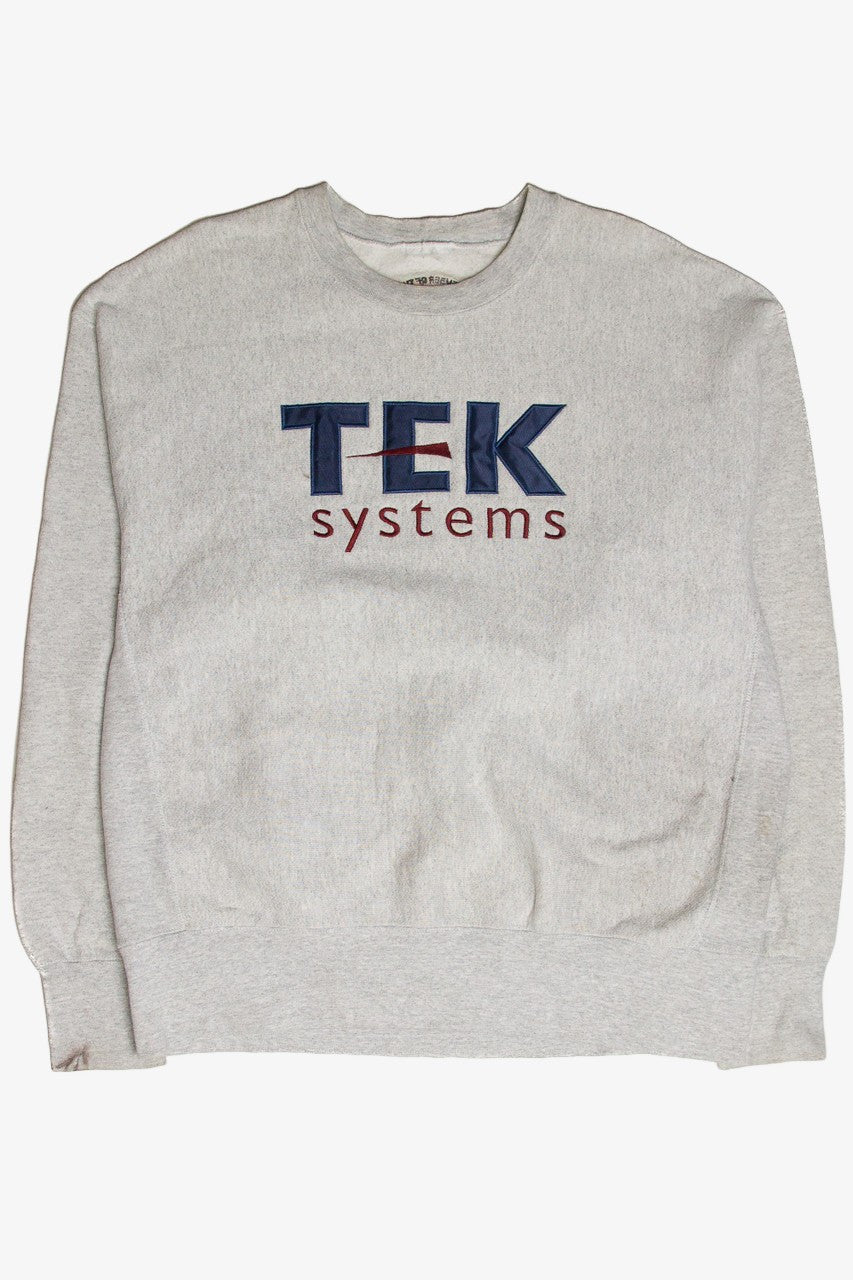 Vintage Tek Systems Embroidered Sweatshirt