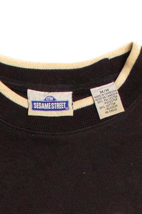 Vintage Sesame Street Three Elmos Embroidered Sweatshirt (1990s)