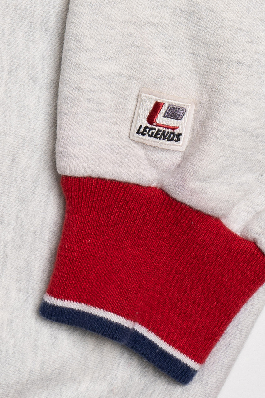 Vintage "America" Spellout Letter Patch Sweatshirt
