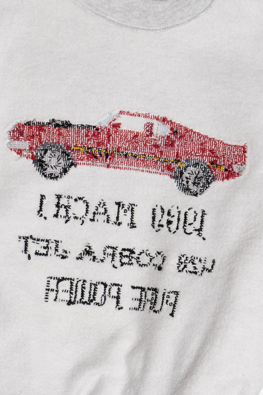 Vintage "1969 Mach 1 428 Cobra Jet" Mustang Car Embroidered Cross Stitch Sweatshirt