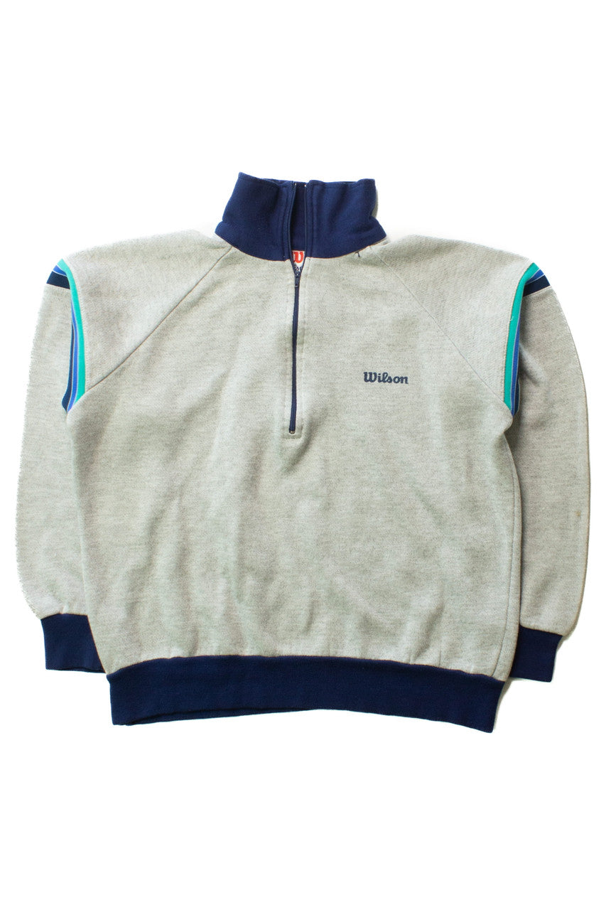 Vintage Wilson Half Zip Pullover Sweatshirt (1990s)