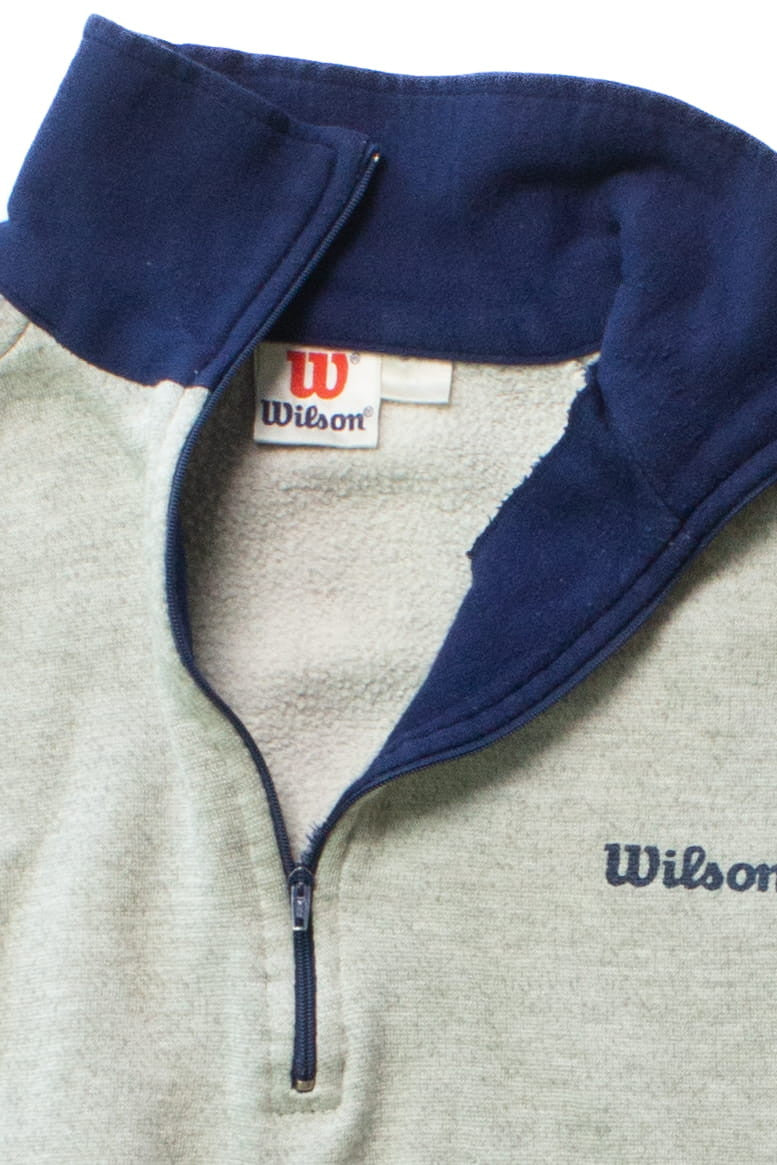 Vintage Wilson Half Zip Pullover Sweatshirt (1990s)