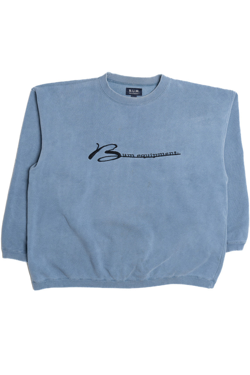 Vintage "Bum Equipment" Embroidered Logo Sweatshirt
