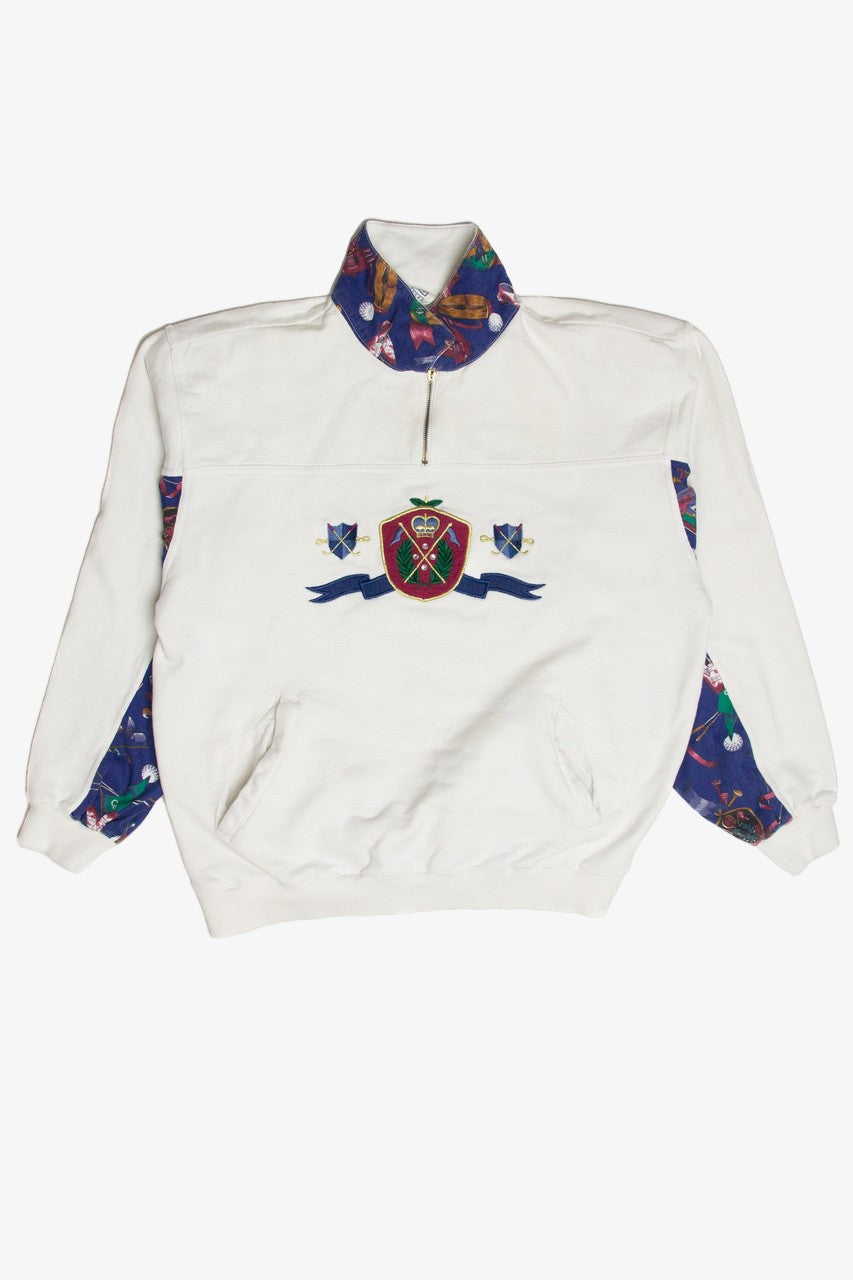 Vintage Line Up Quarter Zip Sweatshirt