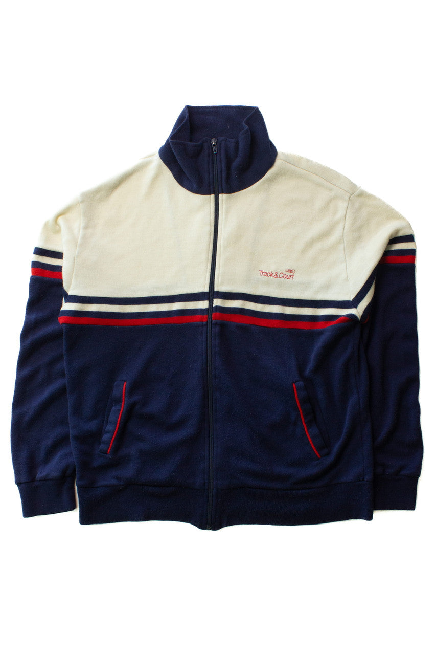 Vintage Track & Court Sweatshirt Jacket (1980s)