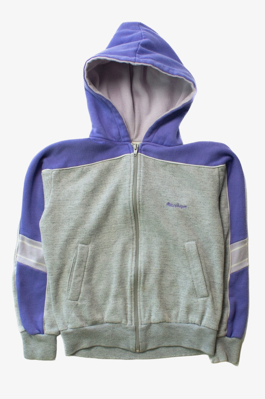 Vintage Purple & Gray MacGregor Zip Up Sweatshirt (1990s)