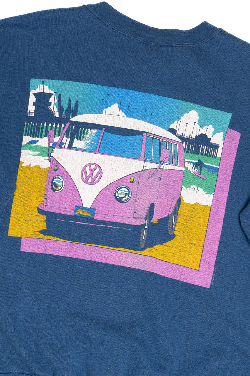 Vintage 1988 Hobie Surfing Volkswagen Van Unknown Sweatshirt