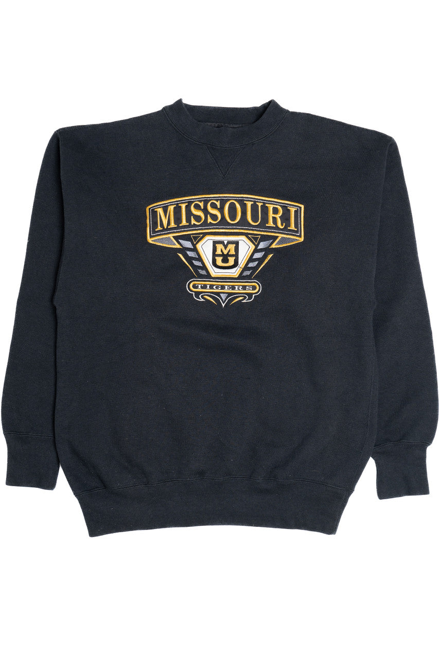 Vintage University of Missouri Tigers Embroidered Sweatshirt (1990s)