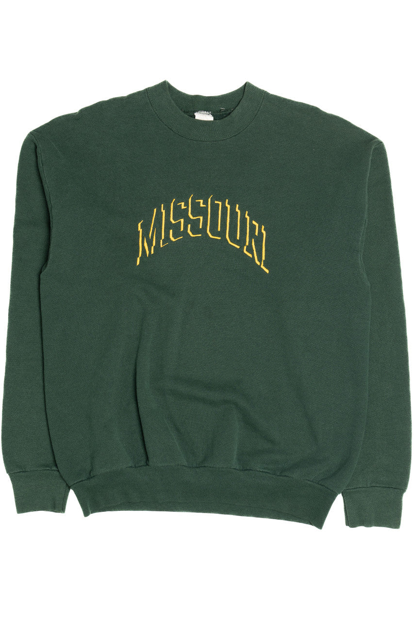 Vintage "Missouri" Shadow Embroidered Sweatshirt (1990s)