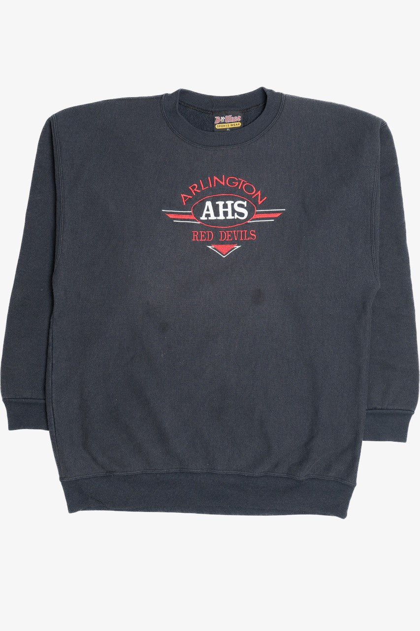 Vintage "Arlington Red Devils" Embroidered Sweatshirt (1990s)