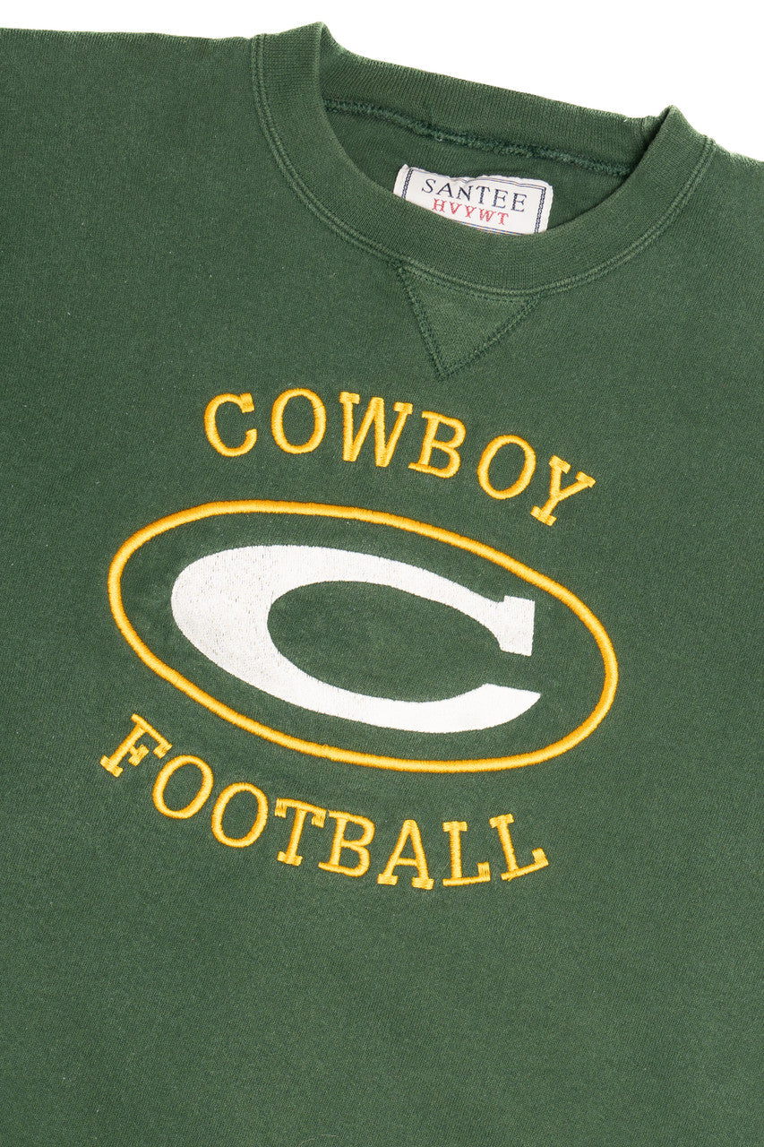 Vintage "Cowboy Football" Embroidered Sweatshirt (1990s)
