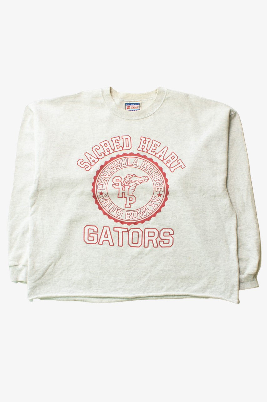 Vintage Raw Hem Sacred Heart Gators Sweatshirt (1990s)