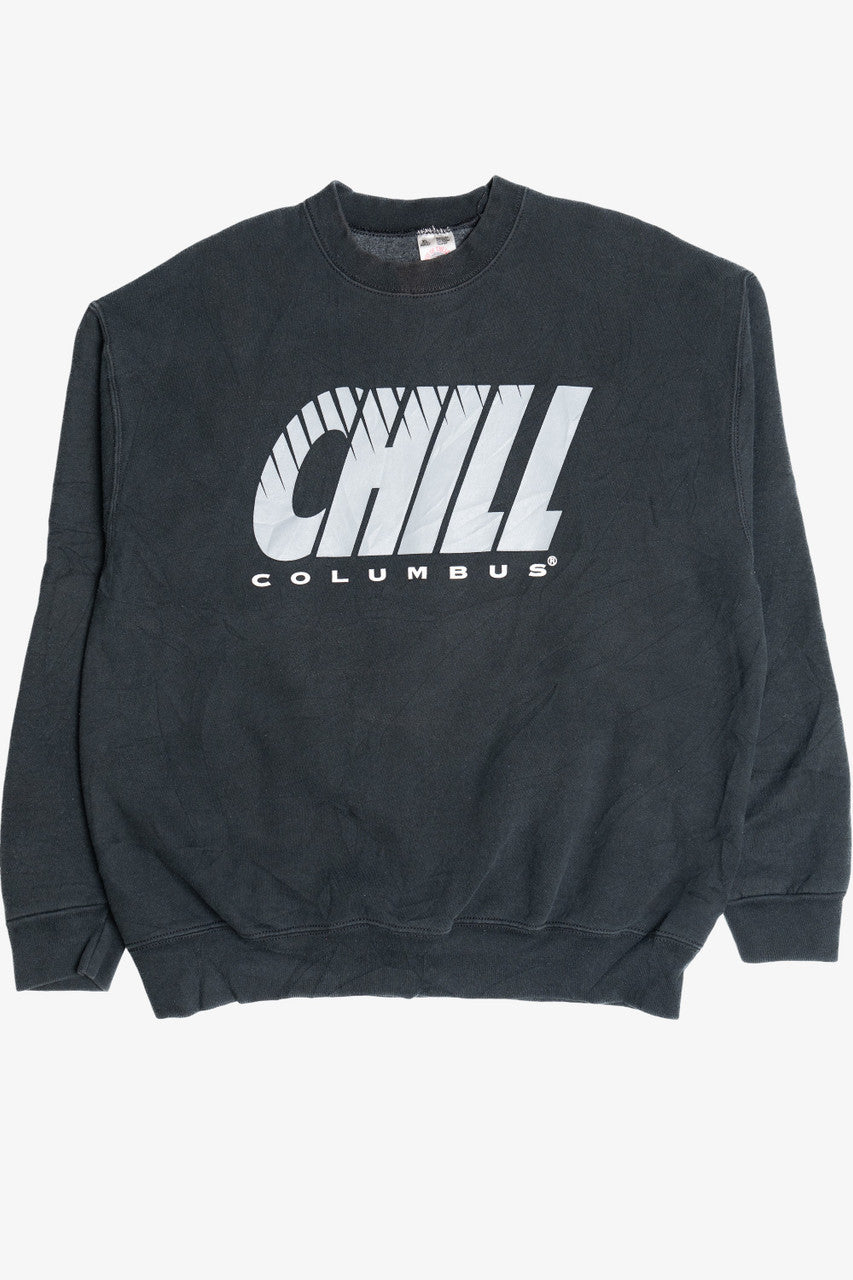 Vintage "Columbus Chill" Hockey "Blood Sweat Fear" Sweatshirt (1990s)