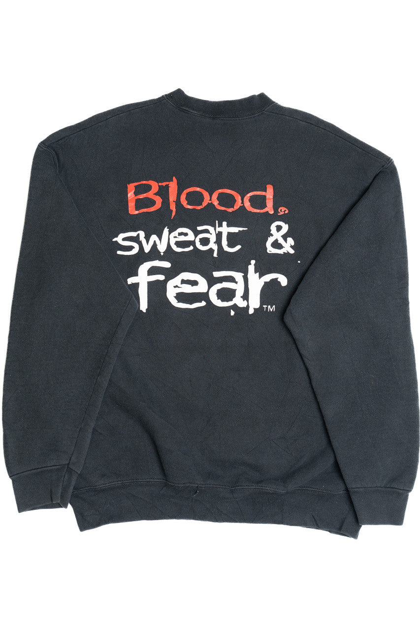 Vintage "Columbus Chill" Hockey "Blood Sweat Fear" Sweatshirt (1990s)