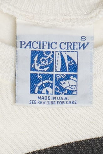 Vintage "Snowboard" Sunglasses Illustration Pacific Crew Sweatshirt (1990s)