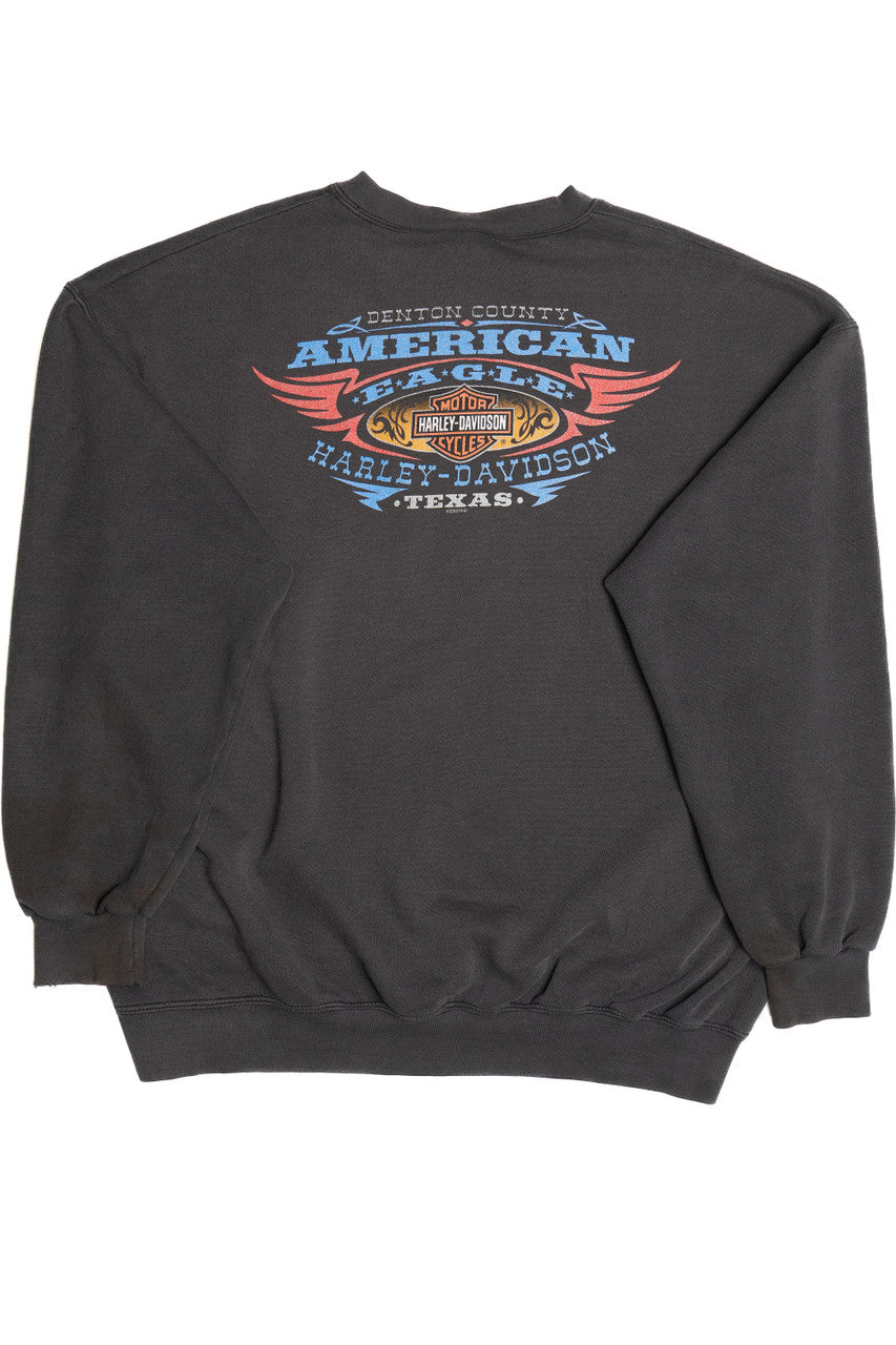 Vintage 2002 Harley Davidson Texas "American Eagle" Sweatshirt (2000s)