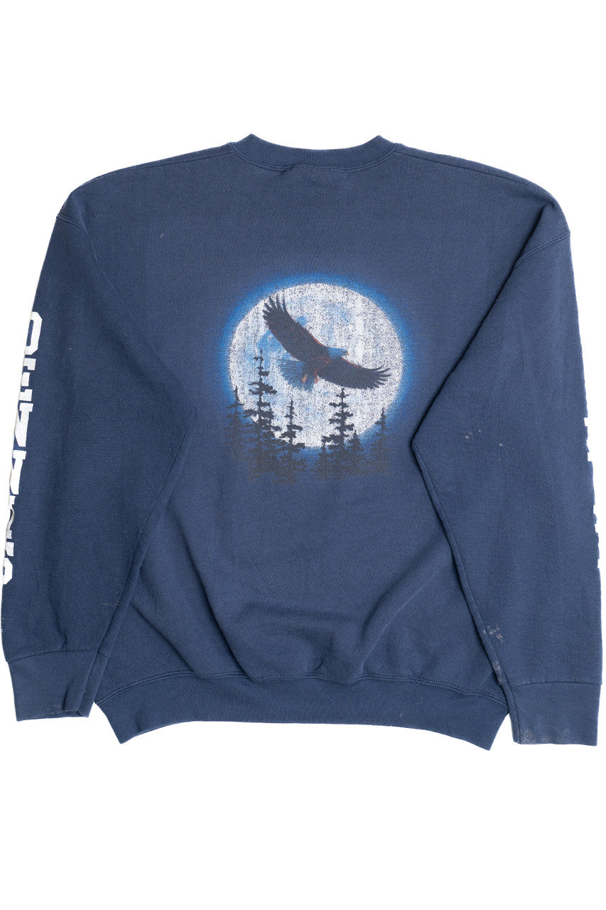 Vintage "United States Navy" Eagle Front/Back Print Sweatshirt (1990s)