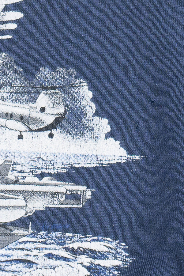 Vintage "United States Navy" Eagle Front/Back Print Sweatshirt (1990s)