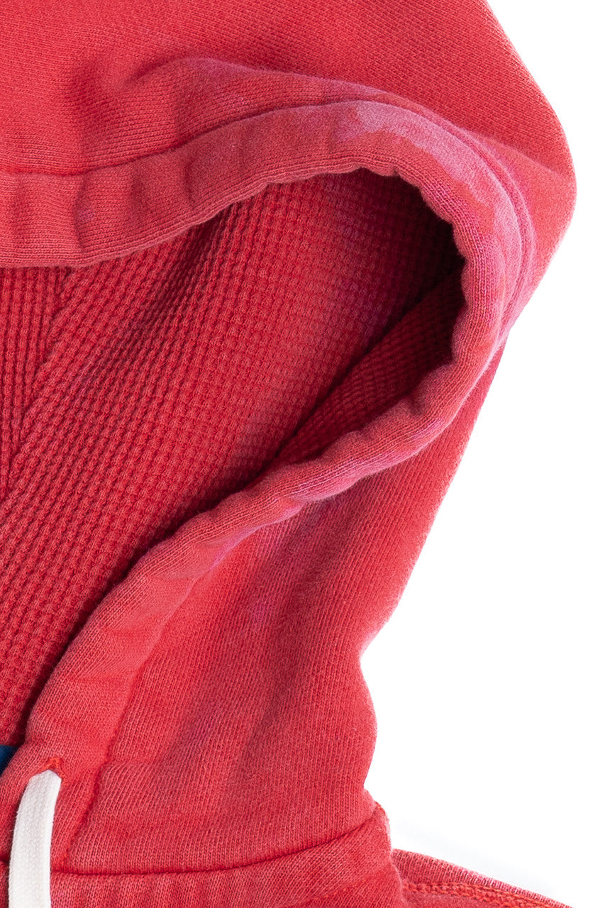 Vintage Distressed Polo By Ralph Lauren Zip-Up Hoodie Sweatshirt (1990s)