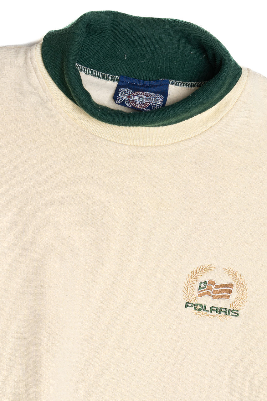 Vintage Polaris Embroidered Logo Turtleneck Sweatshirt (1990s)