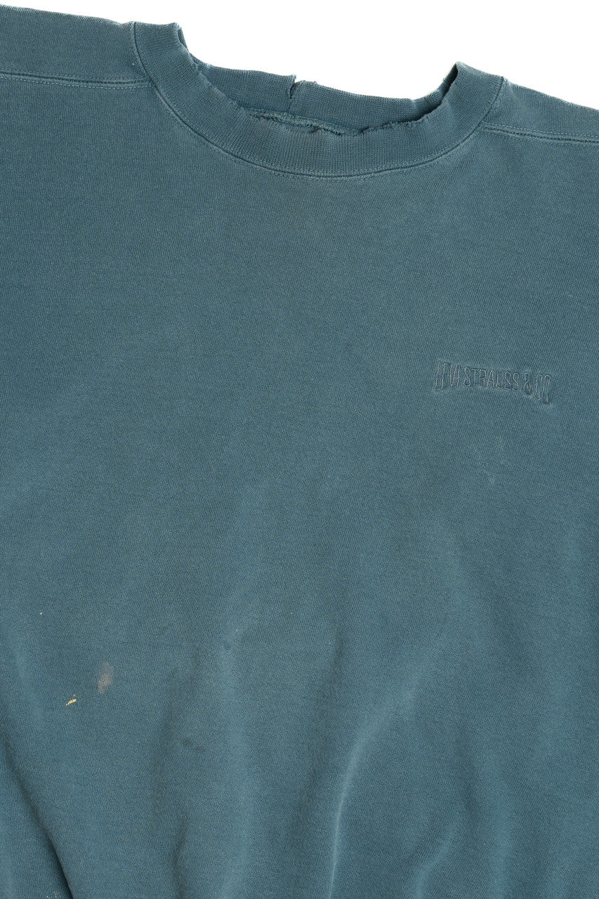 Vintage Heavily Distressed Paint Stained Levi's Sweatshirt
