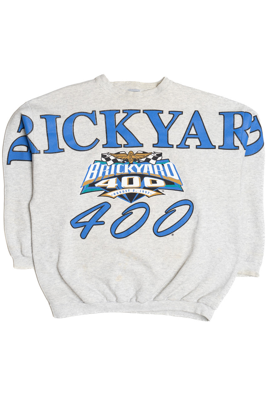 Vintage 1997 Brickyard 400 Racing Logo 7 Sweatshirt (1990s)