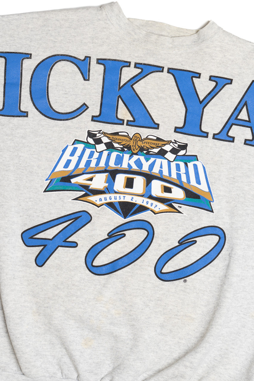 Vintage 1997 Brickyard 400 Racing Logo 7 Sweatshirt (1990s)