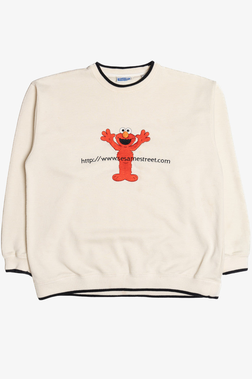 Elmo Embroidered Sesame Street Website Sweatshirt