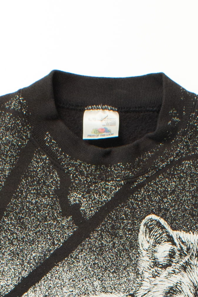 Vintage Wolf Woods All Over Graphic Sweatshirt (1993)