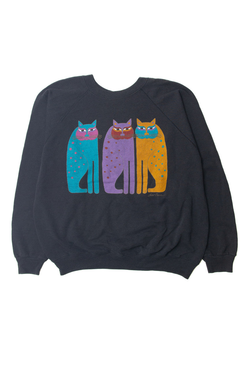 Laurel Burch Cats Sweatshirt