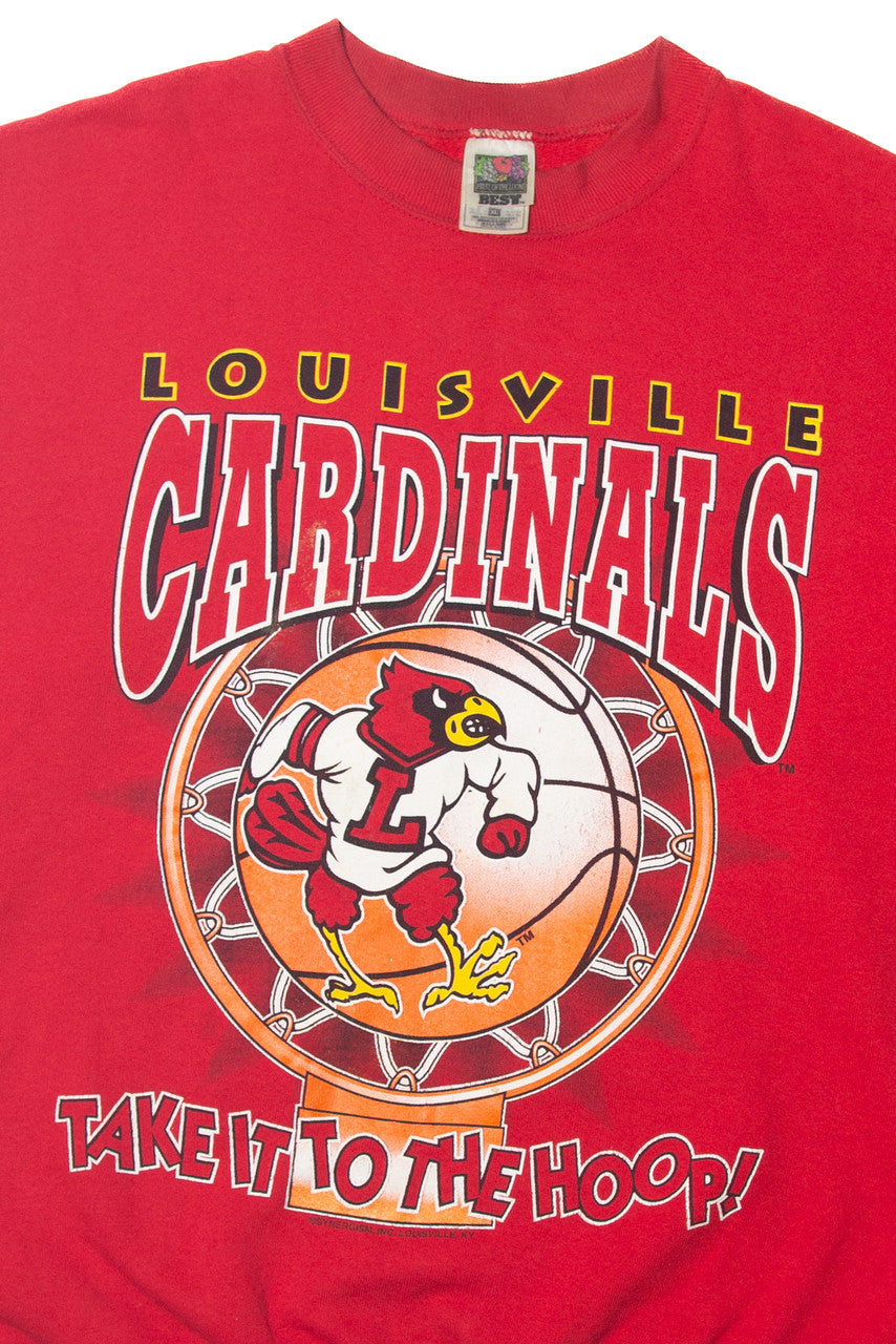 Vintage "Louisville Cardinals, Take It To The Hoop!" Sweatshirt