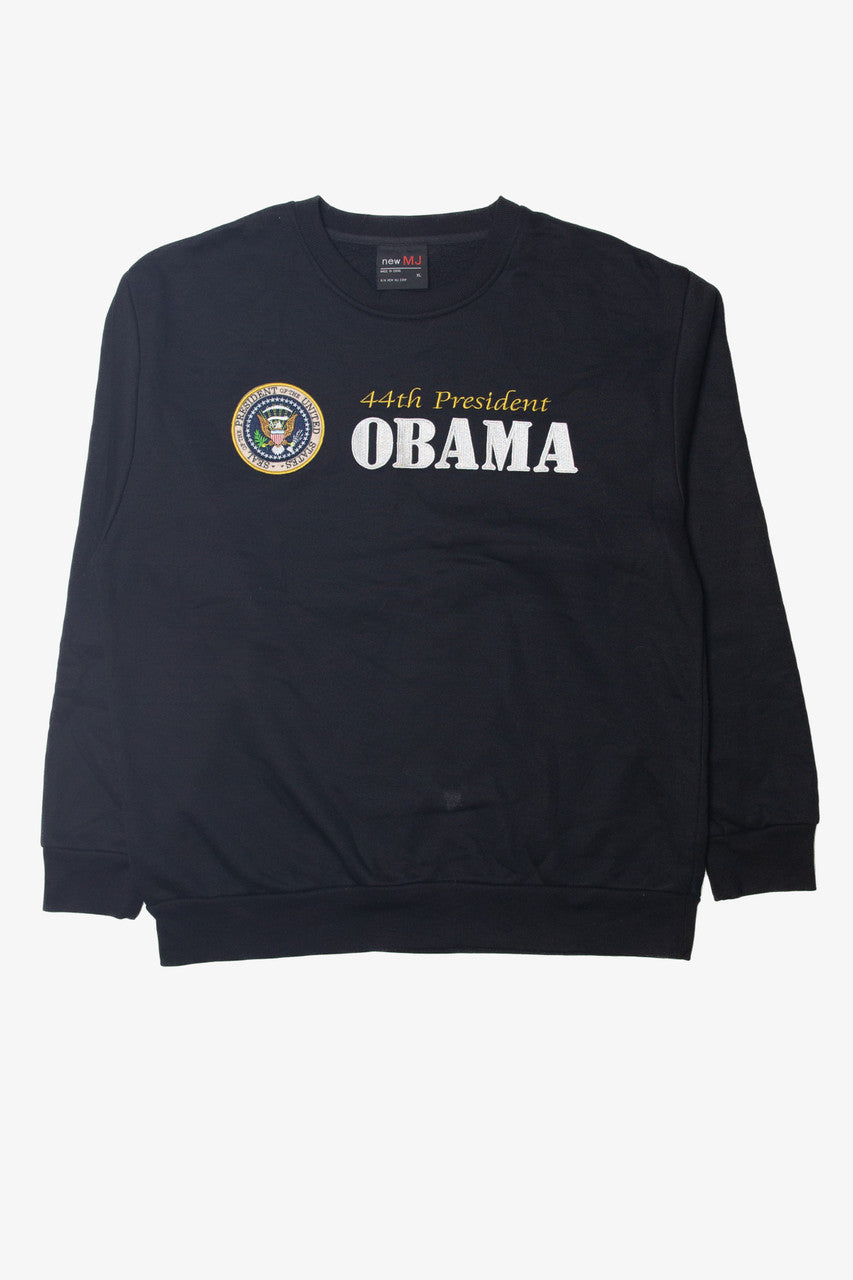 Obama "44th President" Embroidered Sweatshirt