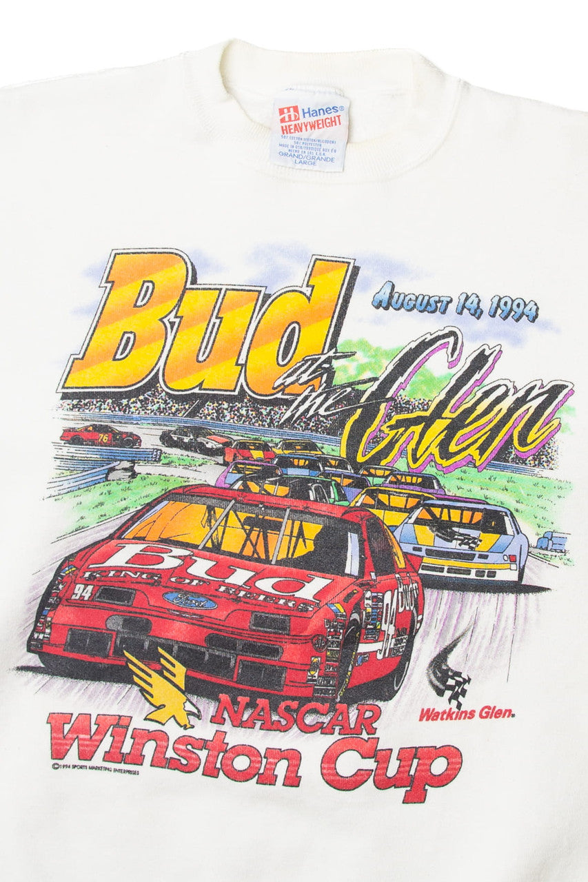 Vintage "Bud At the Glen" Nascar Winston Cup Hanes Sweatshirt