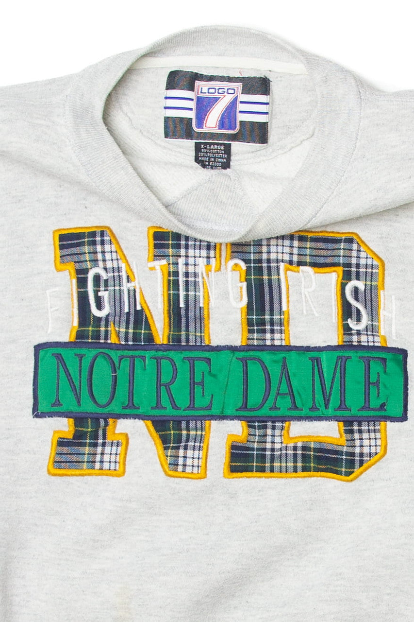 Vintage Logo 7 "Fighting Irish Notre Dame" Sweatshirt