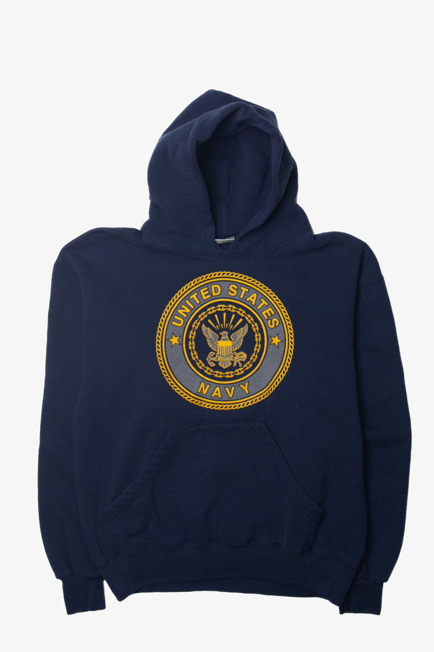 Vintage M.J. Soffe "United States Navy" Hooded Sweatshirt