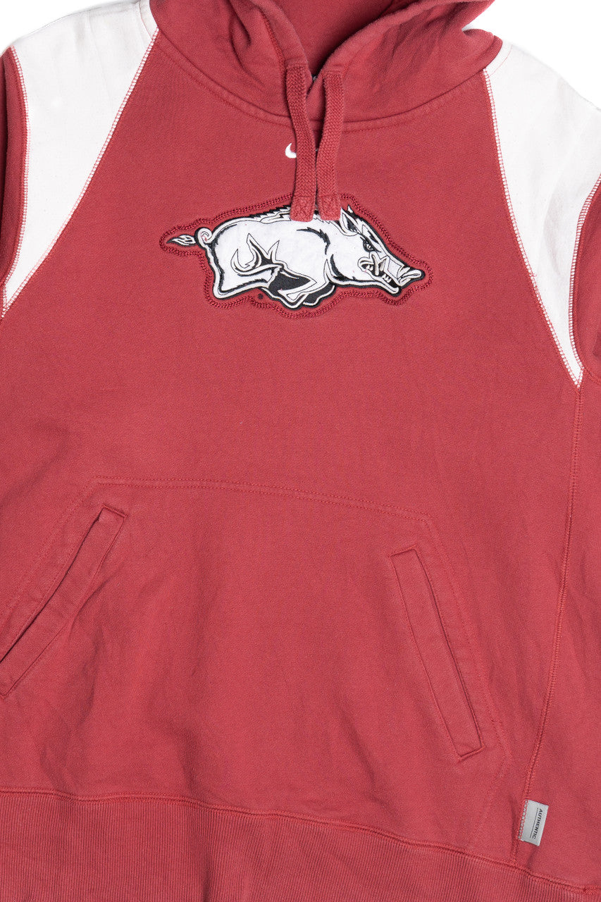 Vintage Arkansas Razorbacks Embroidered Mascot Nike Sweatshirt (1990s)