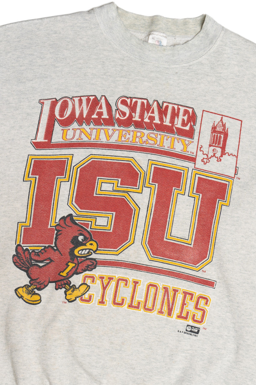 Vintage "Iowa State University" ISU Cyclones Sweatshirt (1990s)