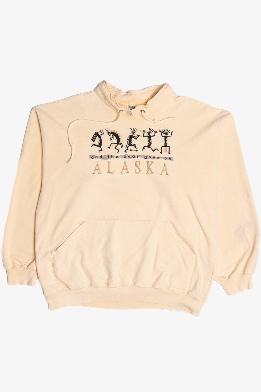Vintage Alaska "And The Beat Goes On" Embroidered Sweatshirt (1990s)