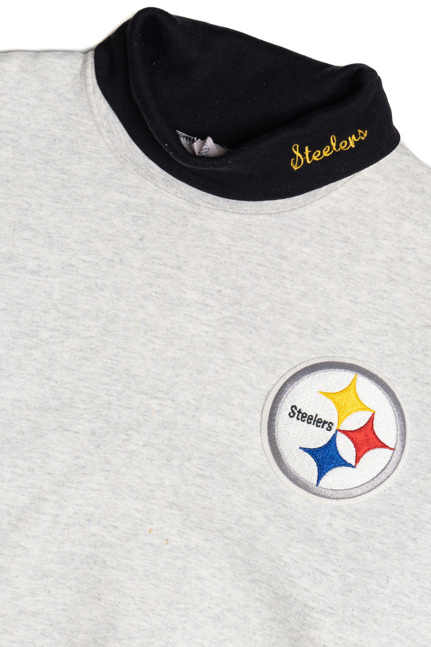 Vintage Pittsburgh Steelers NFL Turtleneck Sweatshirt (1990s)