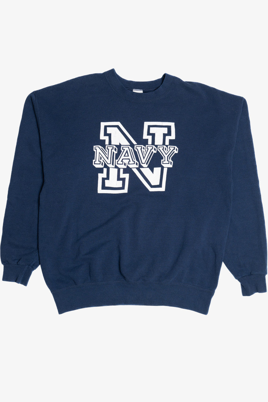 "Navy" Spellout Soffe Sweatshirt 11332