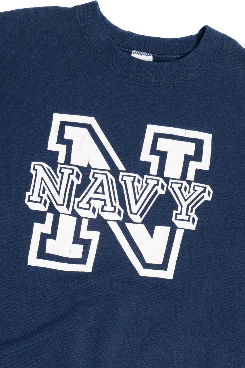 "Navy" Spellout Soffe Sweatshirt 11332