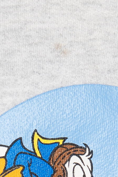 Vintage Disney Mickey Mouse Donald Duck Playing Football Sweatshirt (1990s)