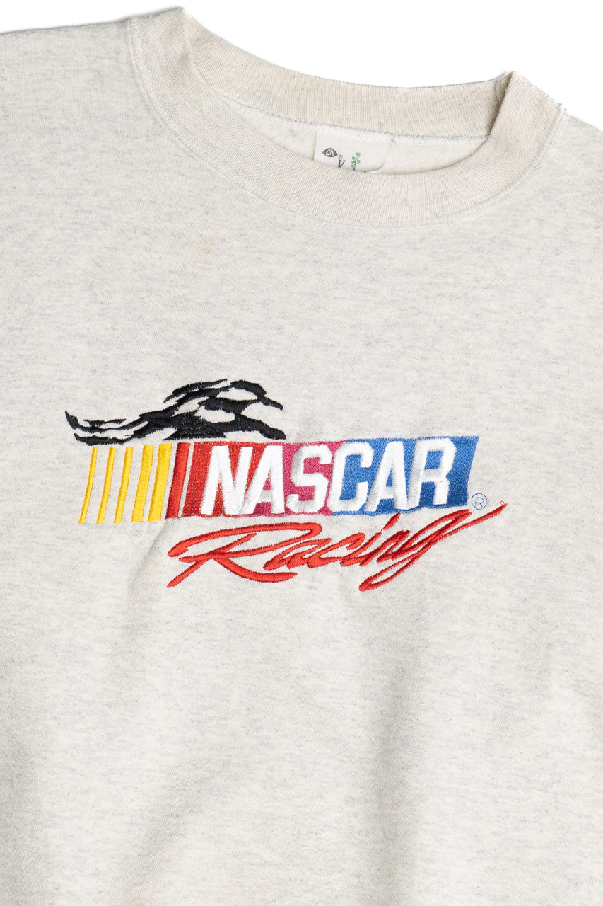 Vintage "Nascar Racing" Embroidered Sweatshirt (1990s)